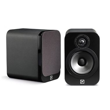 Q Acoustics 3010 Bookshelf Speakers Luxury Version in Gloss Black