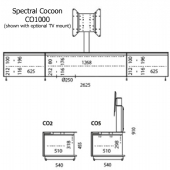 Spectral Cocoon Co1000 TV Cabinet