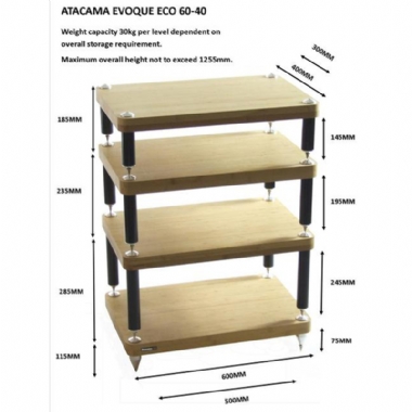 Atacama Evoque Eco 60-40 4 Tier HiFi Support