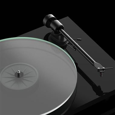 Pro-Ject Audio T1 Turntable in Piano Black includes Cartridge and Dustcover