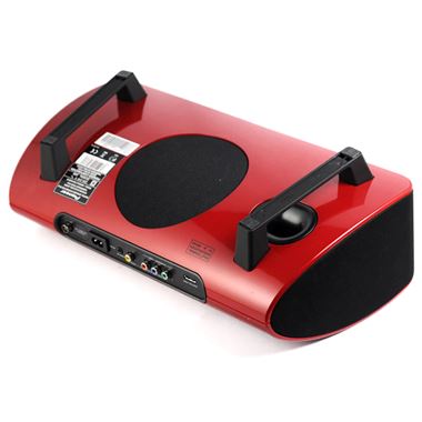 Pioneer XW-NAS5 Red Tabletop Music Player with FM Radio and Bluetooth adapter