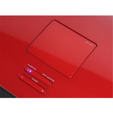 Pioneer XW-NAS5 Red Tabletop Music Player with FM Radio and Bluetooth adapter