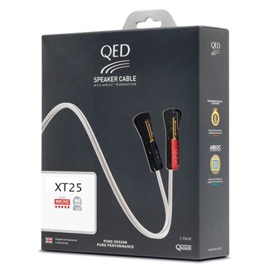 QED XT25 Pre-Packaged Airloc Terminated Speaker Cables
