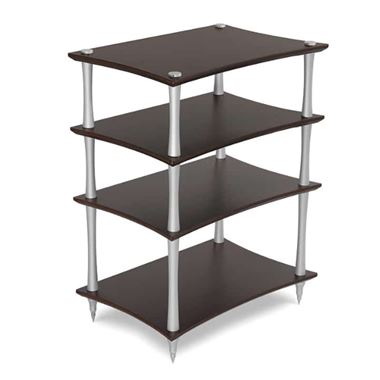 Quadraspire Q4 Evo Bamboo 3 shelf Hi-Fi Table