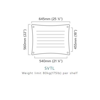 Quadraspire SVTL Large Performance HiFi 4 Shelf Table