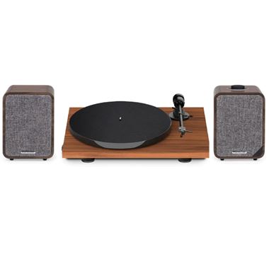 Ruark Audio MR1 Mk2 Active Bluetooth Speakers with Pro-Ject E1 Phono Turntable