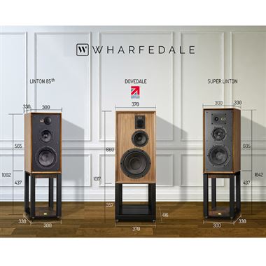 Wharfedale Super Linton Heritage Speakers with Stands