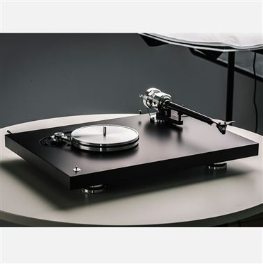 Project Debut Reference 10 Turntable in Satin Black with Cartridge and Record Clamp