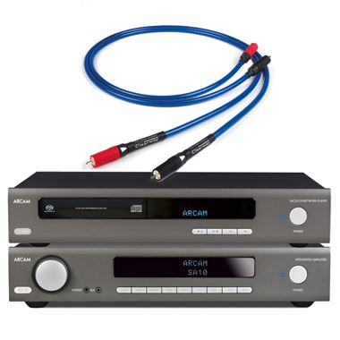 Arcam SA10 Amplifier with CDS50 CD/Music Streamer and Chord Cable