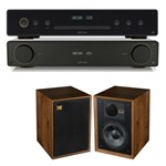 Arcam Radia A5+ Amp & CD5 CD with Warfedale Denton 85 speakers in Walnut