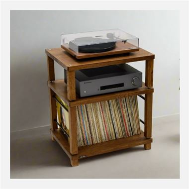 Atacama Apollo Podium 6 Table - 3 Shelf with LP Storage