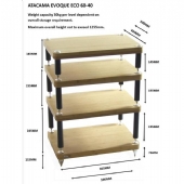 Atacama Evoque Eco 60-40 4 Tier HiFi Support