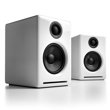 Audioengine A2+ Active Speakers with USB in Gloss White 