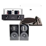 Blue Aura V40 30w Bluetooth Hybrid Valve System with AT700 Speakers & PG2 Turntable