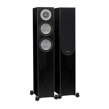 Ex Display Monitor Audio Silver 200 Speakers in Piano Gloss Black