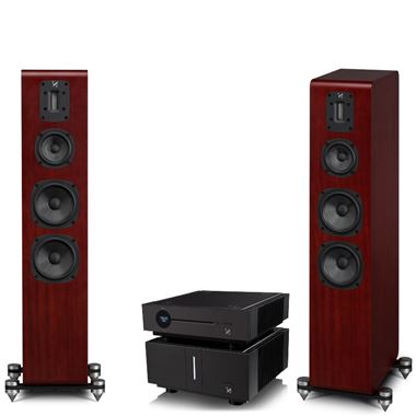 Quad Artera Play+ CD / USB / Pre Amp and Stereo Power Amplifier with S4 Speakers and Free cables