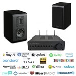 Quad Vena II Play WiFi Streaming System with a Choice of Quad Bookshelf Speakers