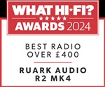 Ruark Audio R2 Mk4 Wi-Fi Radio and Media Player with DAB / FM / Bluetooth.