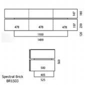 Spectral Brick BR1503 TV Cabinet