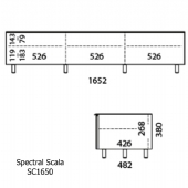 Spectral Scala SC1650 TV AV Cabinet