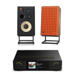 Arcam Radia SA35 Streaming Amplifier with JBL Classic L100 Speakers & Stands