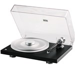 Project Debut Reference 10 Turntable in Satin Black with Cartridge and Record Clamp
