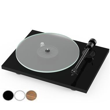 Pro-Ject Audio T1 Turntable in Piano Black includes Cartridge and Dustcover