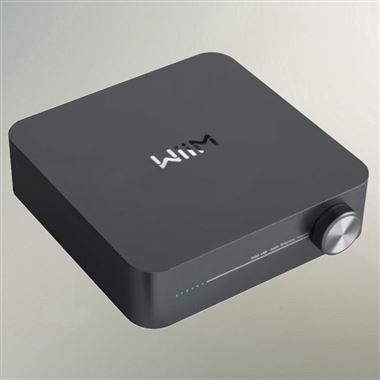 WiiM Amp Streaming 60w Amplifier in Space Grey.